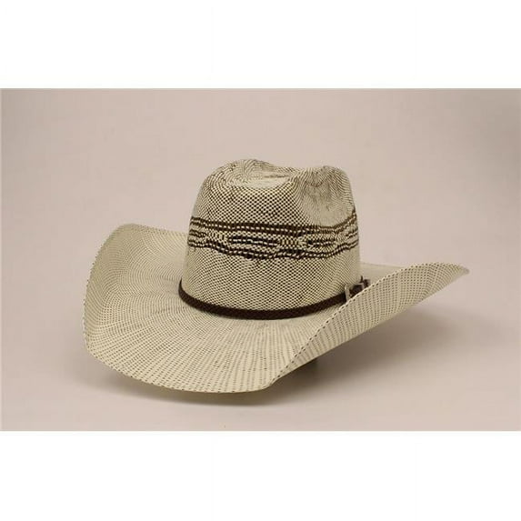 Cavenders C71202-7.5 Brown Added Mens 2-Tone Bangora Hat - Size 7.5