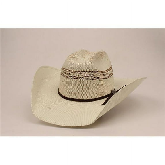 Cavenders C71211-6.75 2-Tone Bangora Hat, Tan - Size 6.75