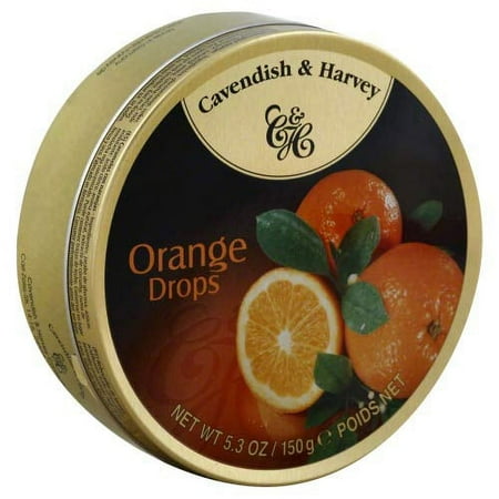 Cavendish & Harvey Orange Drop Candies, 5.3 oz, (Pack of 12)