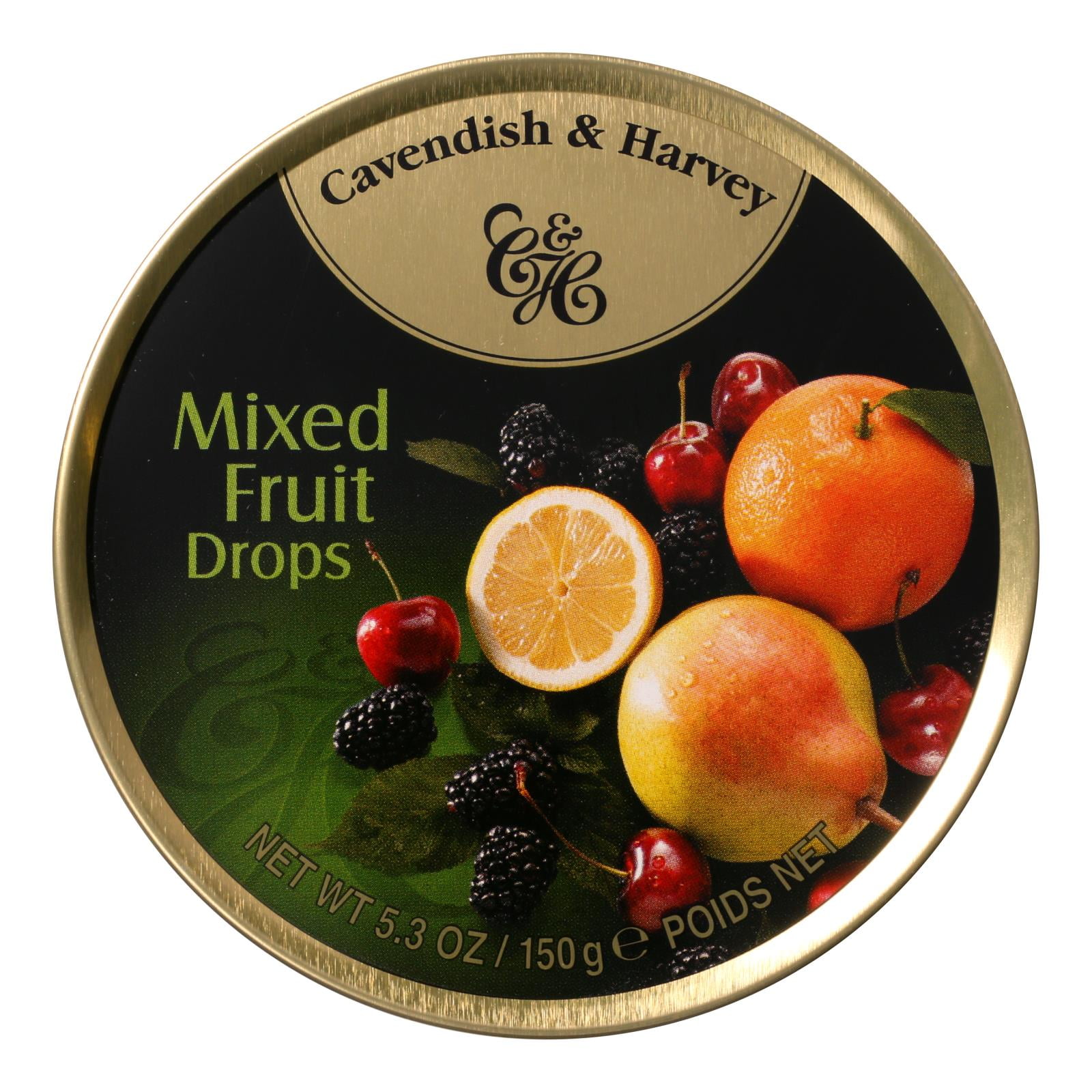 Cavendish & Harvey, Mixed Fruit Drops, 5.3 Oz (Pack Of 12)