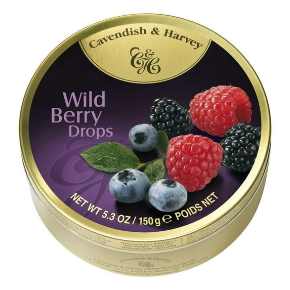Cavendish and Harvey Fruit Drops Tin - Wild Berry - 5.3 oz - Case of 12