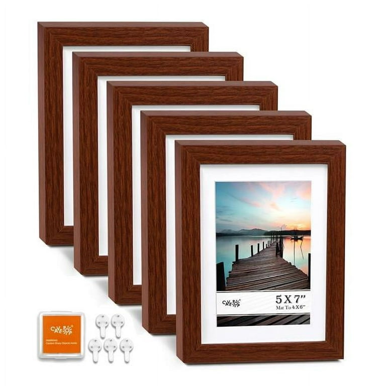 https://i5.walmartimages.com/seo/Cavepop-SPF-5746F5-WN-4-x-6-in-Picture-Frame-with-Mat-5-x-7-in-without-Mat-44-Walnut-5-Piece_34438c6c-c565-49be-ac46-900125438c21.097f2ce70317d7d4d65eeef3f58247b8.jpeg?odnHeight=768&odnWidth=768&odnBg=FFFFFF