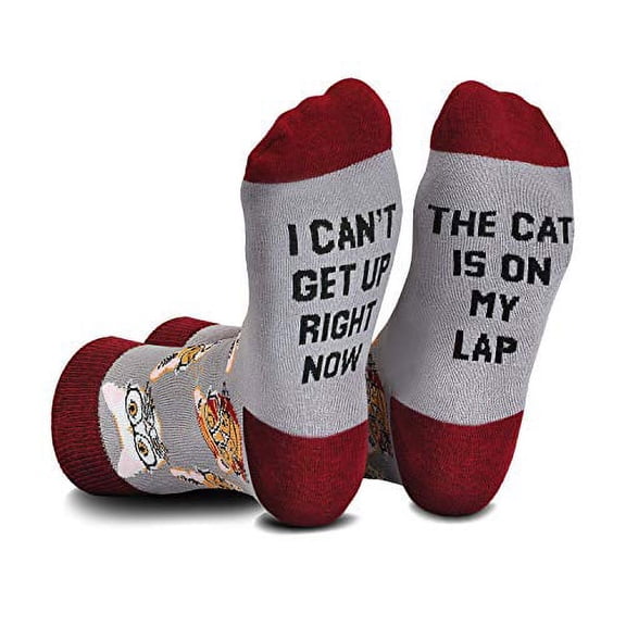 Cavertin Women's Novelty Socks with Gift Box (Cat Lover)