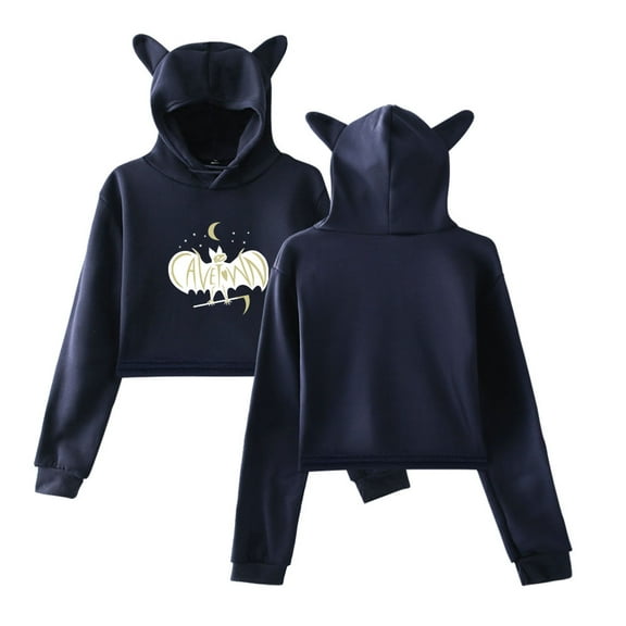 Cavetown Cat Ear Fashion Casual Women's Short Hoodie Sportswear