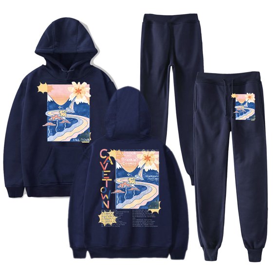 Cavetown Fall Tour 2024 Merch Hoodie and SWEATPANTS set pop print Unisex Casual Street Clothing