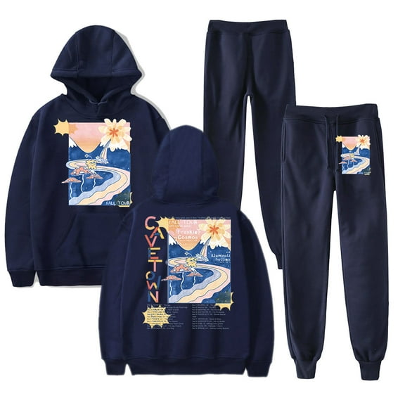 Cavetown Fall Tour 2024 Merch Hoodie and SWEATPANTS set pop print Unisex Casual Street Clothing