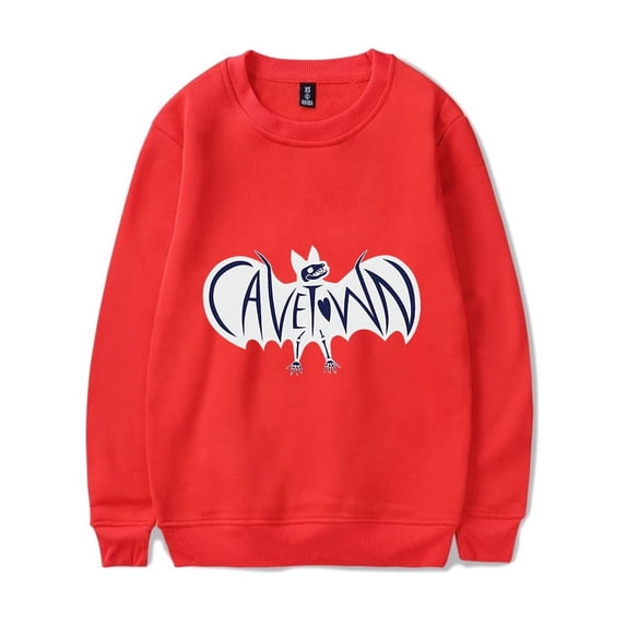Cavetown Merch Hoodies Cave Town Men Women Bat Logo Long Sleeve Crewneck Sweatshirt Halloween Sweatshirts