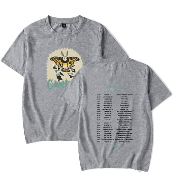 Cavetown Merch Moth Dinner Tour 2024 T-Shirt Crewneck Short Sleeve Men Women's Harajuku Tee Clothes