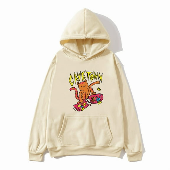 Cavetown Merch Skateboard Cat Printed Hoodies Men Women Sweatshirt Harajuku Clothes