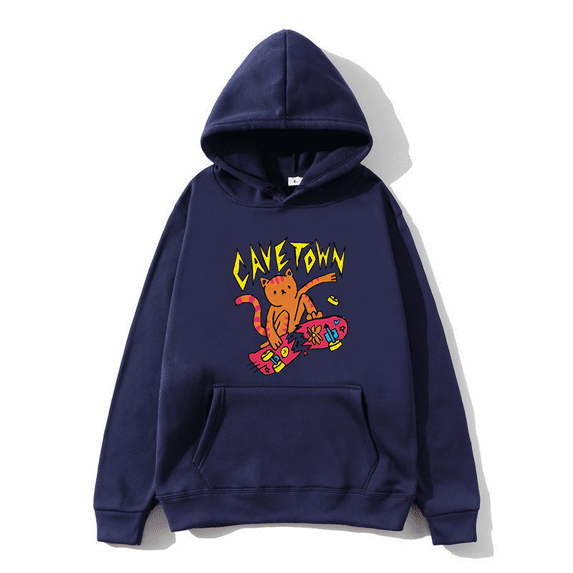 Cavetown Merch Skateboard Cat Printed Hoodies Men Women Sweatshirt Harajuku Clothes
