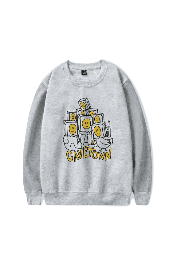 Cavetown Merch Sweatshirt Paper Bag Head Animals Crewneck Men Women Long Sleeve Hoodie Streetwear Pullover