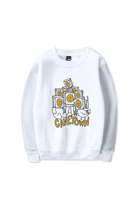 Cavetown Merch Sweatshirt Paper Bag Head Animals Crewneck Men Women Long Sleeve Hoodie Streetwear Pullover