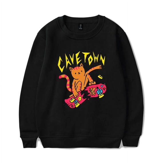 Cavetown Merch Sweatshirt Skateboard Cat Crewneck Men Women Long Sleeve Hoodie Streetwear Pullover
