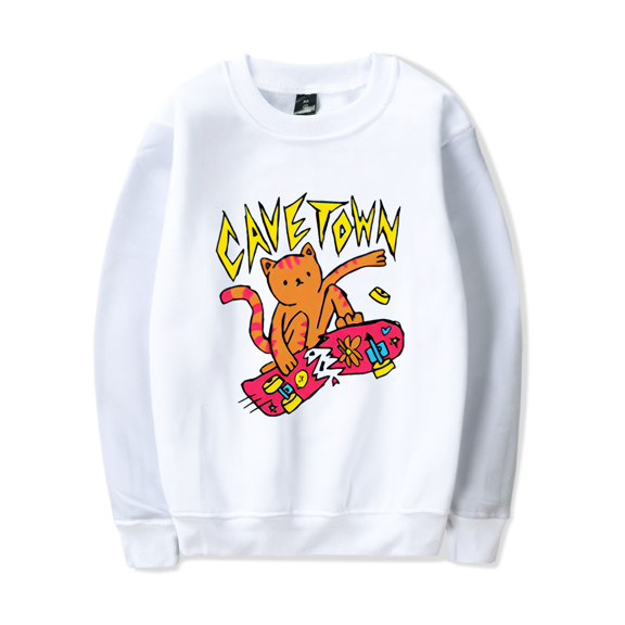 Cavetown Merch Sweatshirt Skateboard Cat Crewneck Men Women Long Sleeve Hoodie Streetwear Pullover