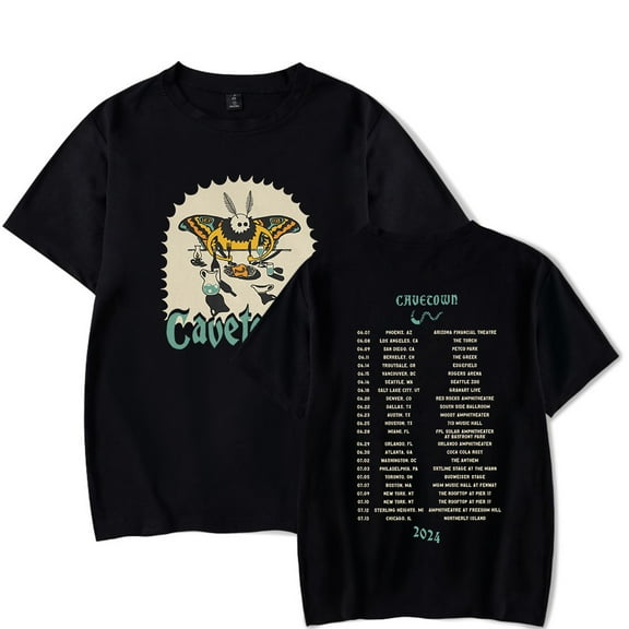 Cavetown Moth Dinner Tour T-Shirts Merch Women Men Clothes Trend Casual Short Sleeve Top