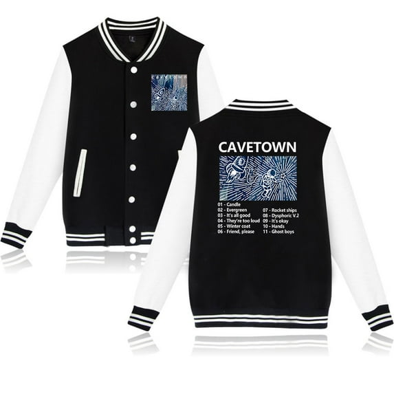 Cavetown Women's men's long sleeved fashionable casual baseball jacket