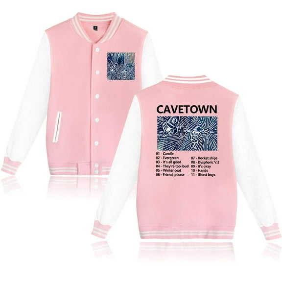 Cavetown Women's men's long sleeved fashionable casual baseball jacket
