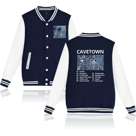Cavetown Women's men's long sleeved fashionable casual baseball jacket