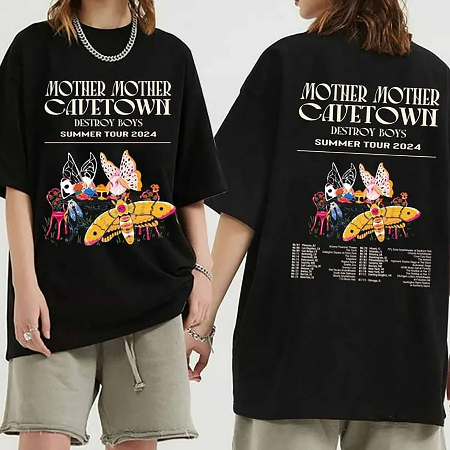 Cavetown and Mother Mother Destroy Boys Summer Tour 2024 Shirt