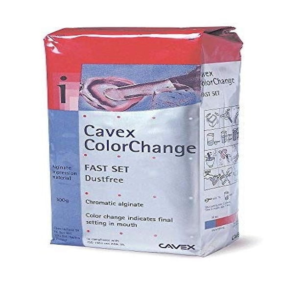 Cavex ColorChange Alginate - Fast Set (1) (500 Grams + Scoop & Water Measure)