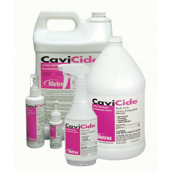 CaviCide Multi-Purpose Disinfectant and Sporacide Liquid 1 Gallon Container - 4 Pack