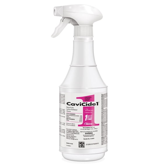 CaviCide1 Fragrance-Free Surface Disinfectant Cleaner, 24 oz Pump Spray Bottle, 1 Count