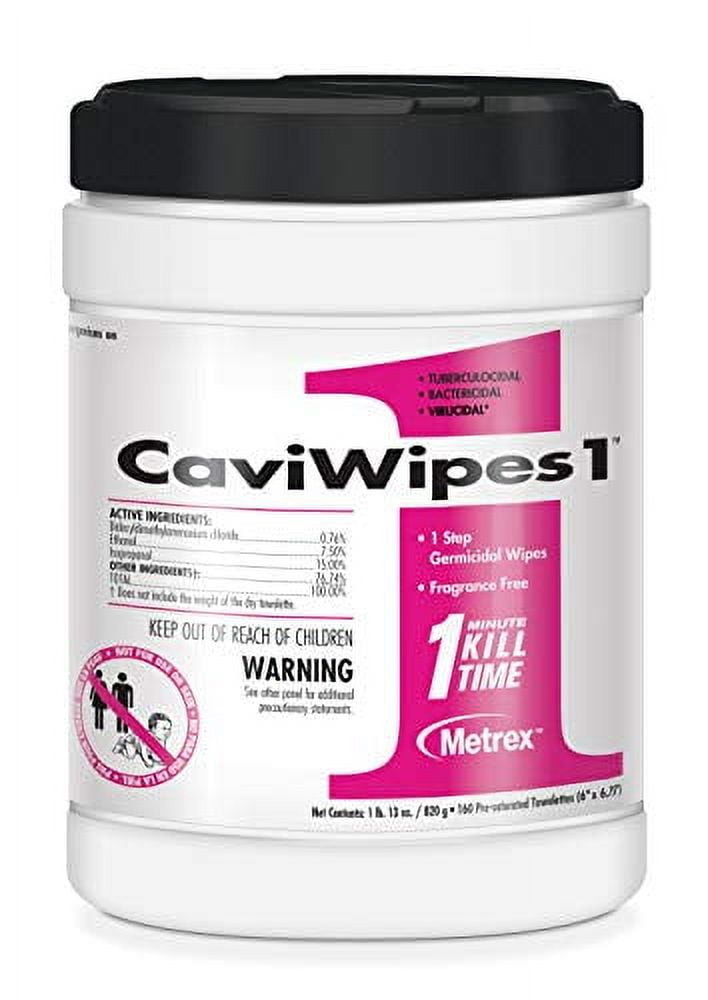 G3C31119LCaviWipes1 Surface Disinfectant, 13-5100, 160 Count Canister (Case of 12)