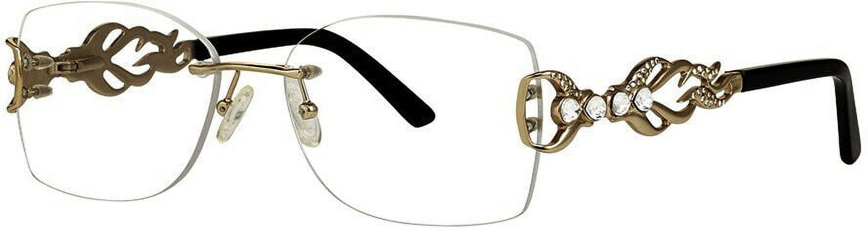Caviar Eyeglasses 2367 C 21 Gold Black Frame Rimless Italy 55-17 ...