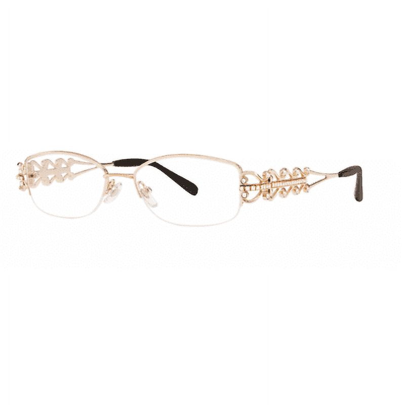 Caviar Rimless 1674 C21 Austrian Crystals Gold Eyeglasses - Walmart.com