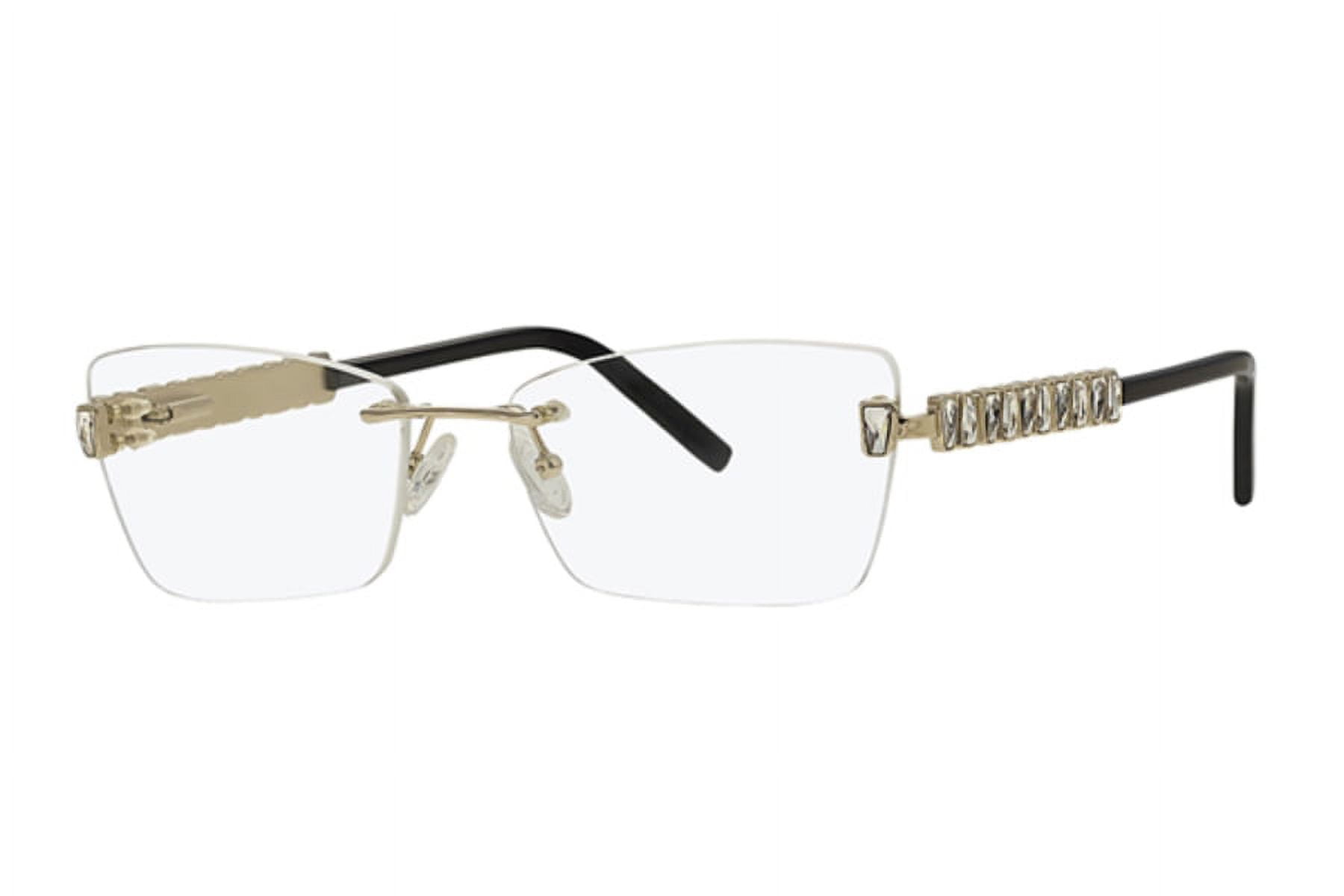 Caviar Rimless Eyeglasses 2375 C 35 Silver Rimless Crystals Frame New ...