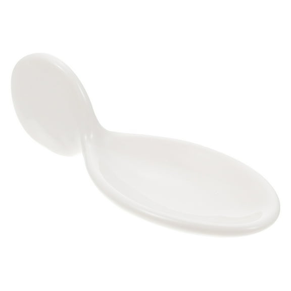 Caviar Spoon Liver Out of Shape Tablespoon White Ceramics
