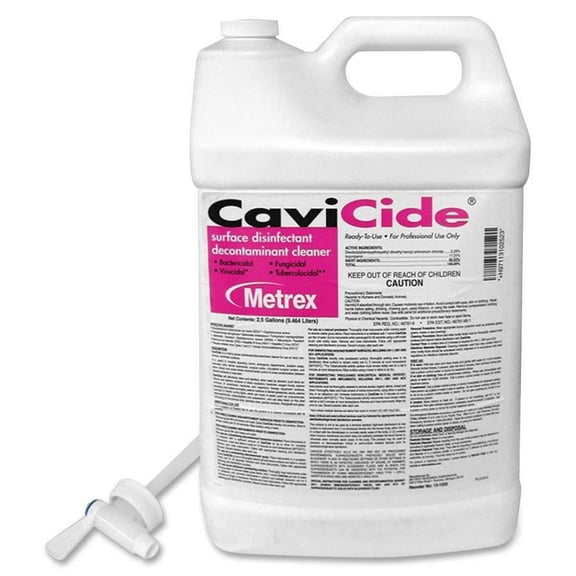Cavicide Surface Disinfectant Decontaminant Cleaner - Liquid - 320 fl oz (10 quart) - 1 Each | Bundle of 5 Each