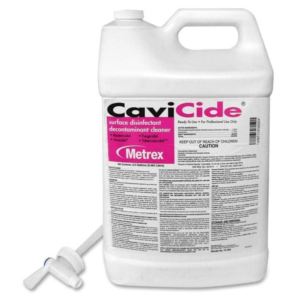 Cavicide Surface Disinfectant Decontaminant Cleaner - 320 fl oz (10 quart) - 1 Each - Disinfectant, Non-toxic, Rinse-free, Fragrance-free, Caustic-free Cavicide Surface Disinfectant Decontaminant Cleaner - 320 fl oz (10 quart) - 1 Each - Disinfectant, Non-toxic, Rinse-free, Fragrance-free, Caustic-free