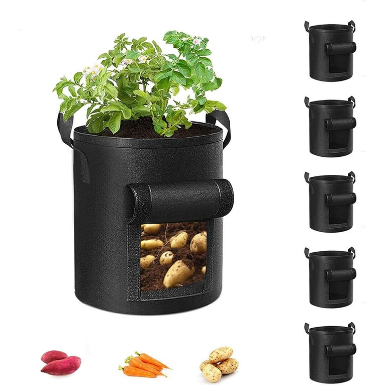 https://i5.walmartimages.com/seo/Cavisoo-5-Pack-10-Gallon-Potato-Grow-Bags-Garden-Planting-Bag-with-Durable-Handle-Thickened-Nonwoven-Fabric-Pots-for-Tomato-Vegetable-and-Fruits_07ef83a6-bed9-499e-a95c-d56cfc661137.6649a1d01b05787e6cb599e5bed31e58.jpeg?odnHeight=768&odnWidth=768&odnBg=FFFFFF