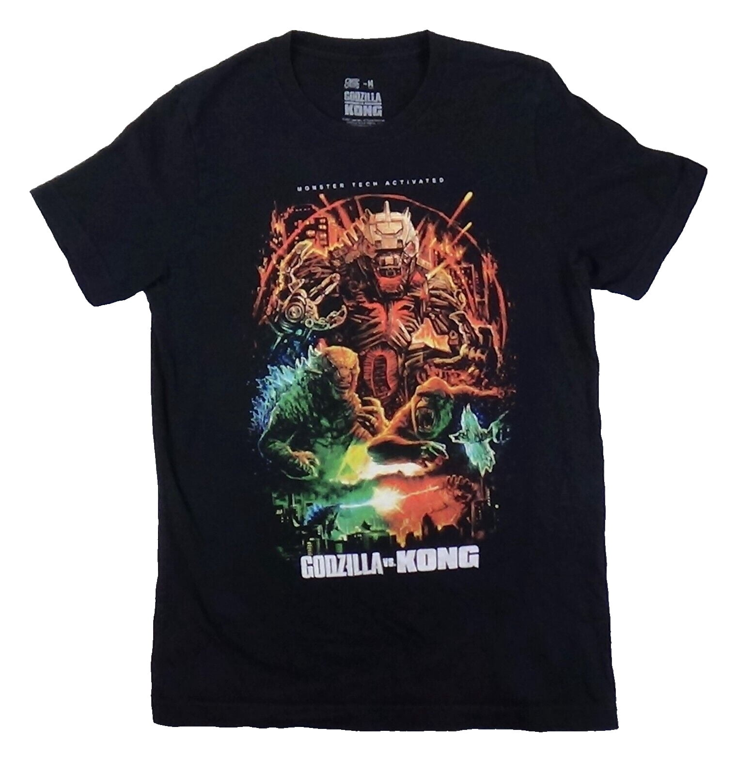 Cavity Colors Godzilla Vs Kong Men's T shirt Size M BlackChristmas Gift
