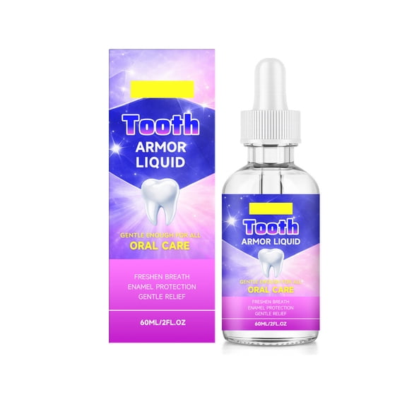 Cavity Healing Tooth Armor Liquid, 60ml Daily Care Drops for Tooth, Fresh Breath Helps Strengthen Enamel Remineralize Teeth And Support Cavity