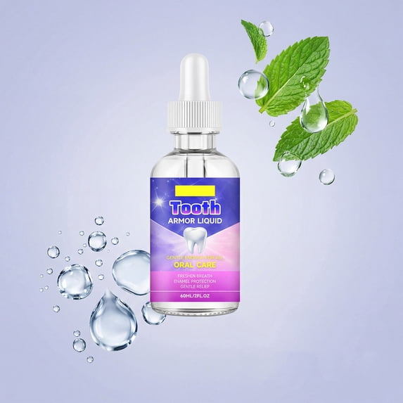 Cavity Healing Tooth Armor, Nano Hydroxyapatite Teeth Remineralization Drops – Strengthen Enamel Naturally, Gentle Oral Care for Sensitive Teeth Fluoride-Free