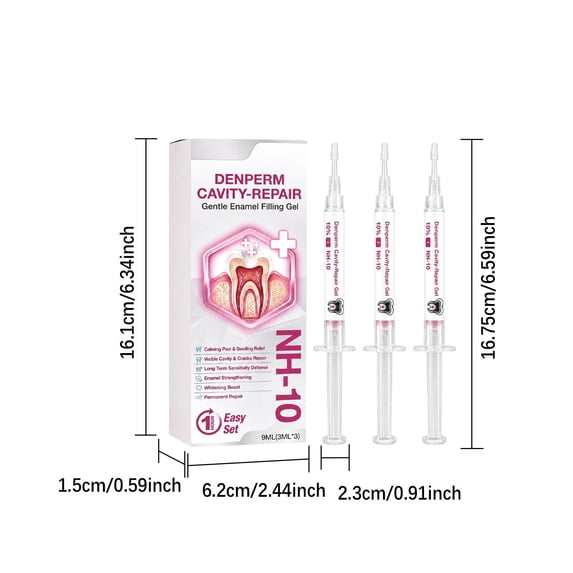 Formula 7 Solution Cavity Repair Natural Enamel Filling Gel, Gentle Remineralizing Oral ...