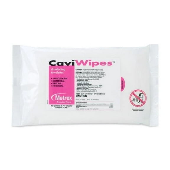 Caviwipes Flatpack Wipe - 45 / Pack - White