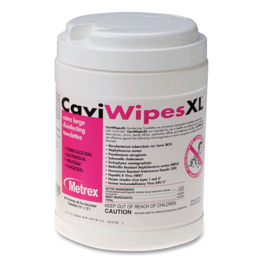 XL Disinfecting Towelettes, 10 x 12, Fragrance Free, White, 66 Wipes/Canister XL Disinfecting Towelettes, 10 x 12, Fragrance Free, White, 66 Wipes/Canister