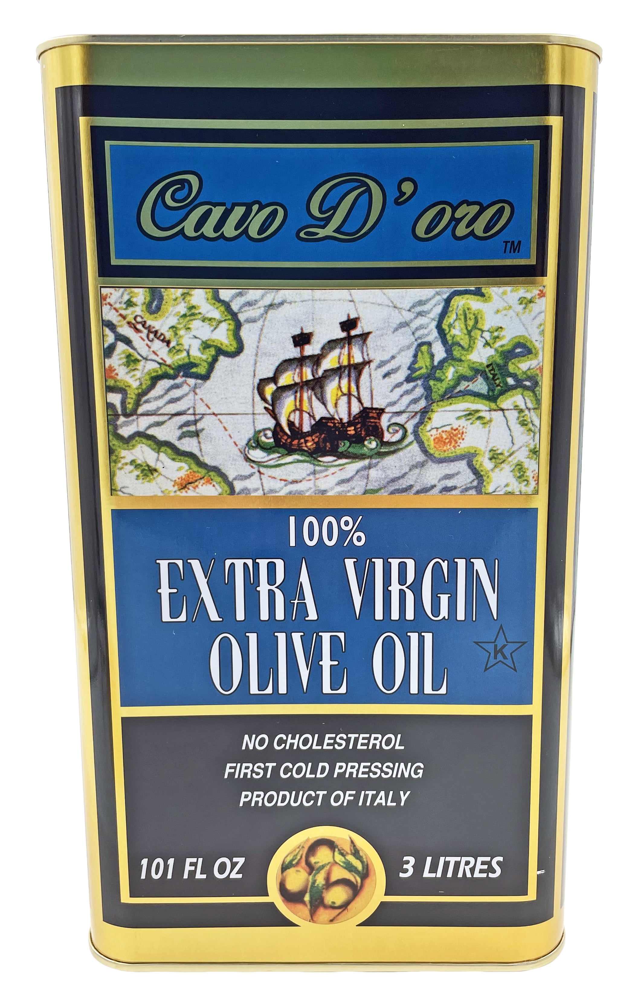 Cavo D'oro 100% Extra Virgin Olive Oil | Cold Pressed | Kosher