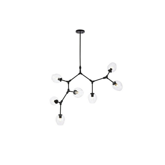 Cavoli 7 lights black chandelier