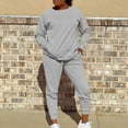 thumbnail image 1 of Cavosen 2 Piece Lounge Sets for Women Casual Sweatsuit Cotton Long Sleeve Pullover Sweatshirts Long Sweatpants Tracksuit Outfits with Pocket Solid Loungewear Activewear Fall, 1 of 6