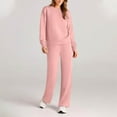 thumbnail image 1 of Cavosen 2 Piece Sets for Women Long Sleeve and Pants Sweatsuit Pullover Sweatshirts Long Sweatpants Tracksuit Outfits Drawstring Solid Sports Loungewear Streetwear Fall Clothes, 1 of 7