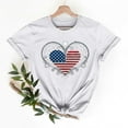 thumbnail image 1 of Cavosen 4th of July T Shirts Women Plus Size 4th of July Short Sleeve Crew Neck Shirts American Flag Print Shirts Lady 2X Red White and Blue Casual Tops Patriotic Tunic Tees 2025 Patriotic Blouses, 1 of 6