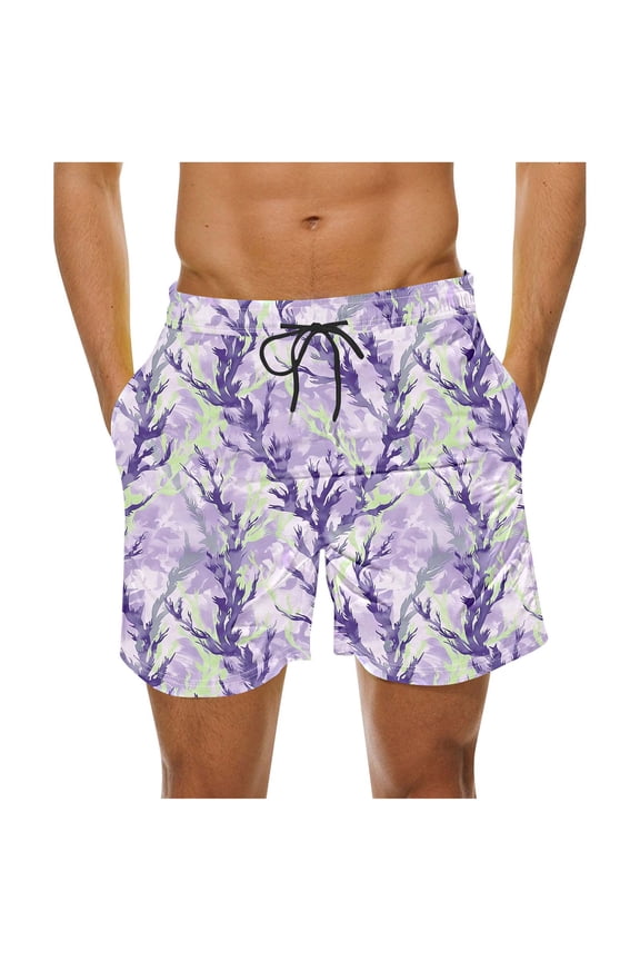 Basketball Shorts Drawstring Elastic Waistband Shorts with Pocket Breathable Lightweight Shorts Summer Versatile Shorts Purple S