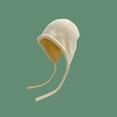 thumbnail image 1 of Cavosen Beanies for Women Cold Weather Outdoor Earflap Warm Fleece Ear Protection Beanies for Cold Weather Solid Lace Up with Strings Headband Breathable Caps Running Headwear Bonnet, 1 of 5
