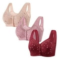 thumbnail image 1 of Cavosen Bras Wireless Plus Size Wireless Bras Push Up Full Coverage Stretch Bralettes Wide Straps Breathable Casual Underwear, 1 of 3