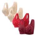 thumbnail image 1 of Cavosen Bras Wireless for Women Plus Size Wireless Bras Push Up Full Coverage Stretch Bralettes Wide Straps Breathable Comfortable Underwear, 1 of 3