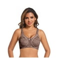thumbnail image 1 of Cavosen Bras for Women Wireless Lace Wireless Supportive Bras Push Up Full Coverage Lightly Padded Solid Bralettes Spaghetti Strap Breathable Comfortable Underwear, 1 of 7